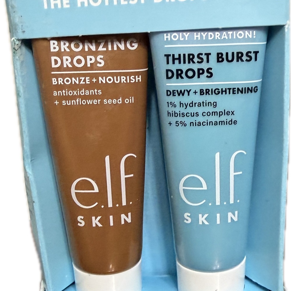 ELF Skin Bronzing and Thirst Burst Drops - Brown and Blue